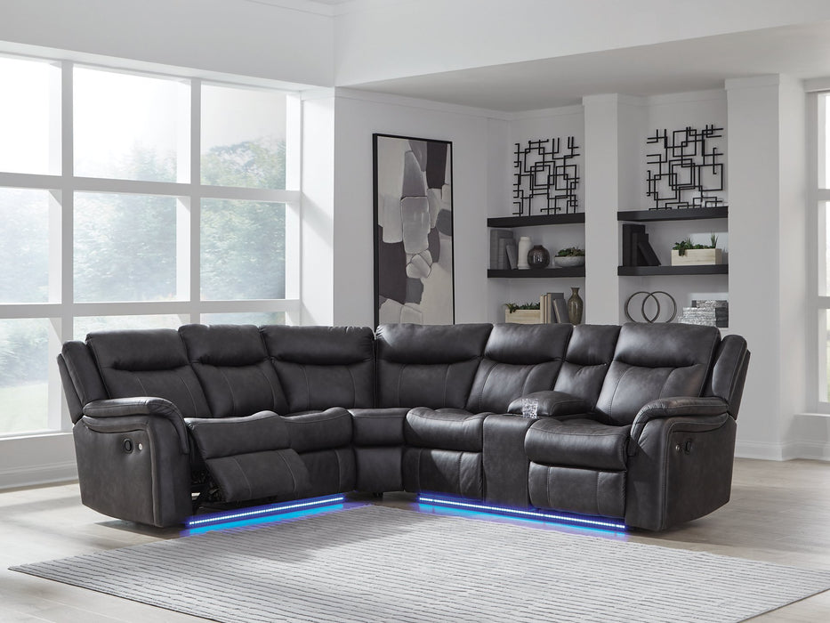 Sultan Meadow Reclining Sectional - Woo Town Furniture (Worcester,MA)