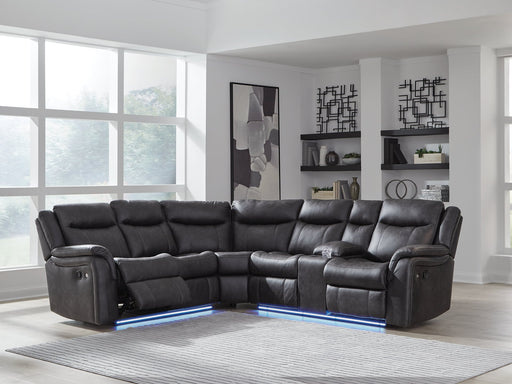 Sultan Meadow Reclining Sectional - Woo Town Furniture (Worcester,MA)