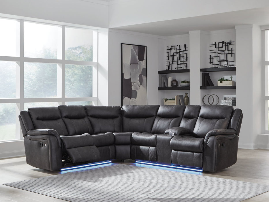 Sultan Meadow Reclining Sectional - Woo Town Furniture (Worcester,MA)