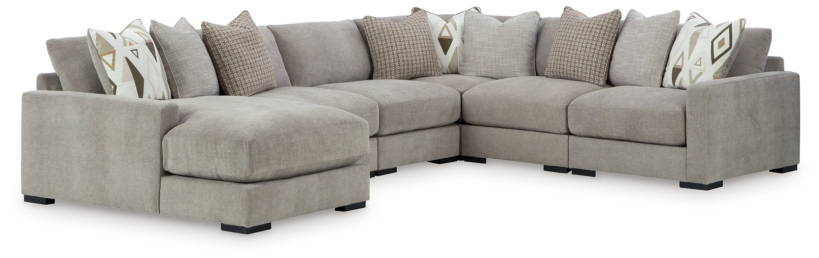 Aslan Court Sectional with Chaise - Woo Town Furniture (Worcester,MA)