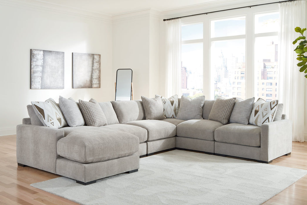 Aslan Court Sectional with Chaise - Woo Town Furniture (Worcester,MA)
