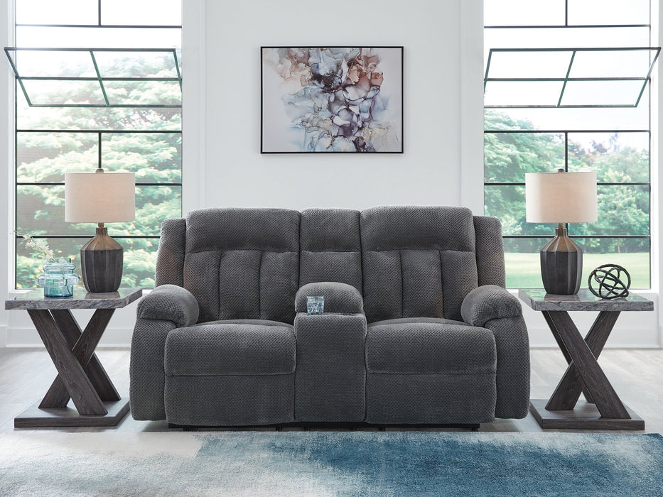 Observation Power Reclining Loveseat with Console - Woo Town Furniture (Worcester,MA)