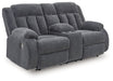 Observation Power Reclining Loveseat with Console - Woo Town Furniture (Worcester,MA)