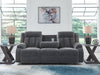 Observation Power Reclining Sofa with Drop Down Table - Woo Town Furniture (Worcester,MA)