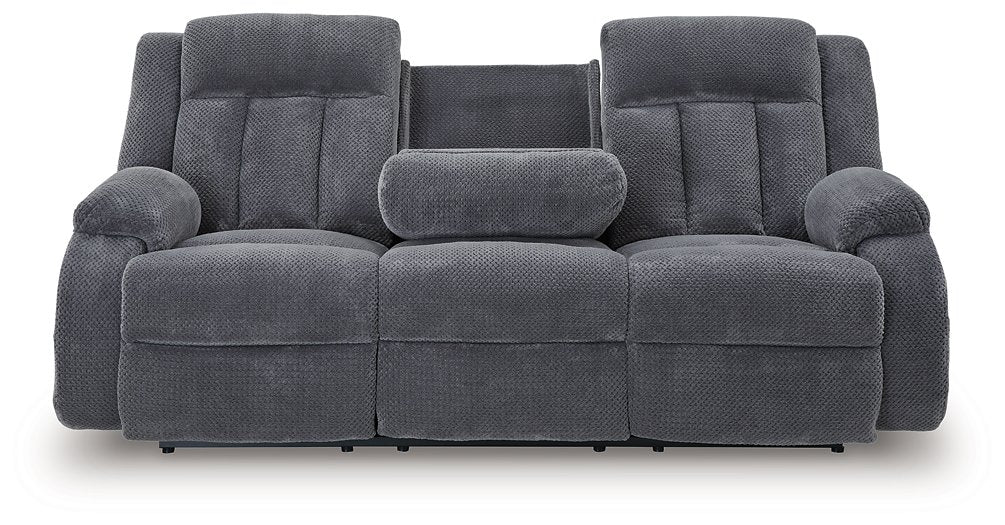Observation Power Reclining Sofa with Drop Down Table - Woo Town Furniture (Worcester,MA)