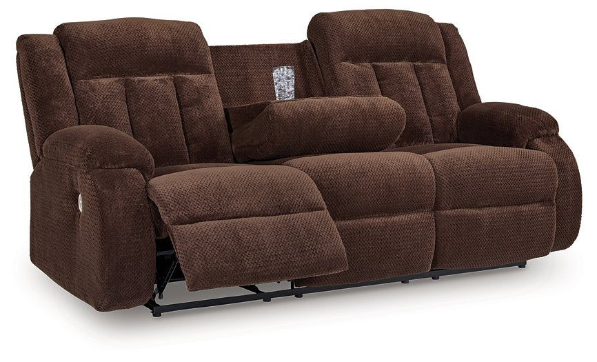 Observation Power Reclining Sofa with Drop Down Table - Woo Town Furniture (Worcester,MA)