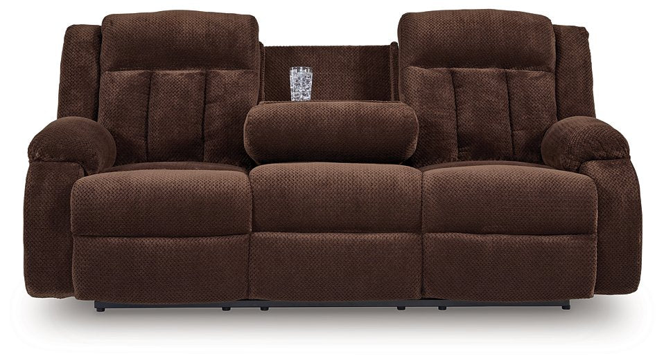 Observation Power Reclining Sofa with Drop Down Table - Woo Town Furniture (Worcester,MA)