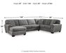 Birkdale Court Sectional with Chaise - Woo Town Furniture (Worcester,MA)