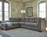Pitkin 2-Piece Sectional with Chaise - Woo Town Furniture (Worcester,MA)