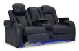 Fyne-Dyme Power Reclining Loveseat with Console - Woo Town Furniture (Worcester,MA)