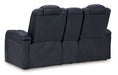 Fyne-Dyme Power Reclining Loveseat with Console - Woo Town Furniture (Worcester,MA)