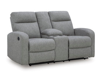 Gauntlet Reclining Loveseat with Console - Woo Town Furniture (Worcester,MA)