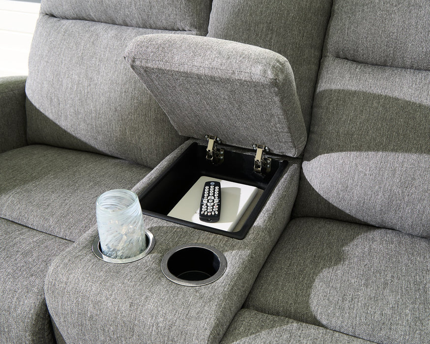 Gauntlet Reclining Loveseat with Console - Woo Town Furniture (Worcester,MA)