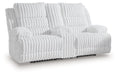 Rhines Falls Power Reclining Loveseat with Console - Woo Town Furniture (Worcester,MA)