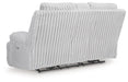 Rhines Falls Power Reclining Loveseat with Console - Woo Town Furniture (Worcester,MA)