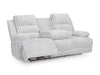 Rhines Falls Power Reclining Sofa with Drop Down Table - Woo Town Furniture (Worcester,MA)