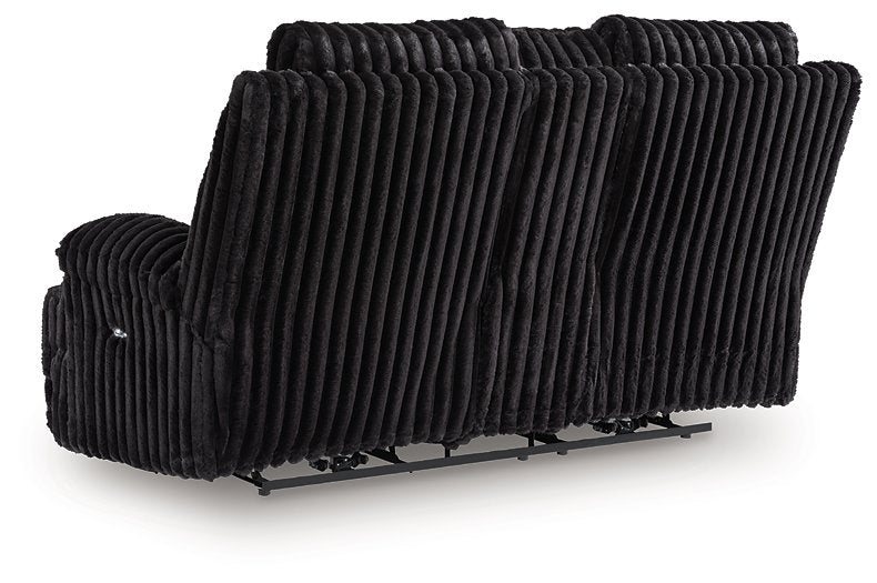 Rhine Falls Reclining Loveseat with Console - Woo Town Furniture (Worcester,MA)