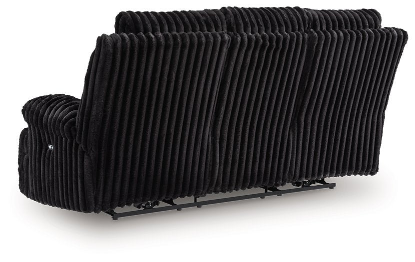 Rhine Falls Power Reclining Sofa with Drop Down Table - Woo Town Furniture (Worcester,MA)