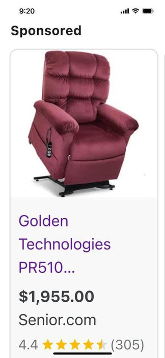 Golden Technology Lift Chair Recliner