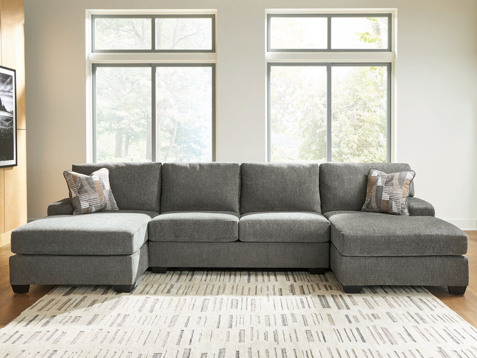 Clarington Sectional with Double Chaise - Woo Town Furniture (Worcester,MA)