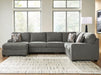 Clarington Sectional with Chaise - Woo Town Furniture (Worcester,MA)