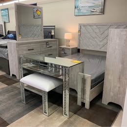 Biscayne Queen Bed Frame - Woo Town Furniture (Worcester,MA)