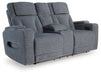 Studio Cave Power Reclining Loveseat with Console - Woo Town Furniture (Worcester,MA)