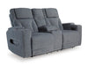 Studio Cave Power Reclining Loveseat with Console - Woo Town Furniture (Worcester,MA)