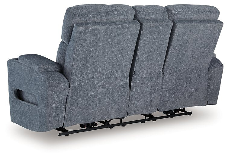 Studio Cave Power Reclining Loveseat with Console - Woo Town Furniture (Worcester,MA)