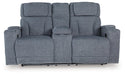 Studio Cave Power Reclining Loveseat with Console - Woo Town Furniture (Worcester,MA)