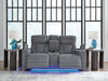 Studio Cave Power Reclining Loveseat with Console - Woo Town Furniture (Worcester,MA)
