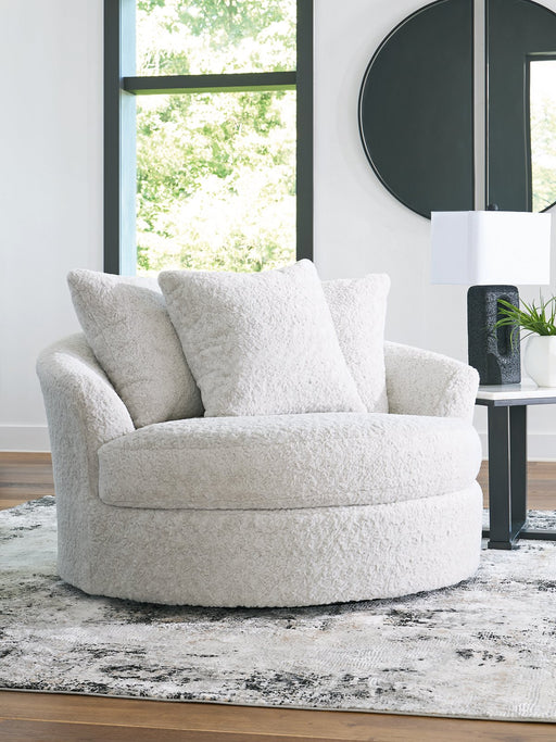 Cuddle Plush Oversized Swivel Accent Chair - Woo Town Furniture (Worcester,MA)