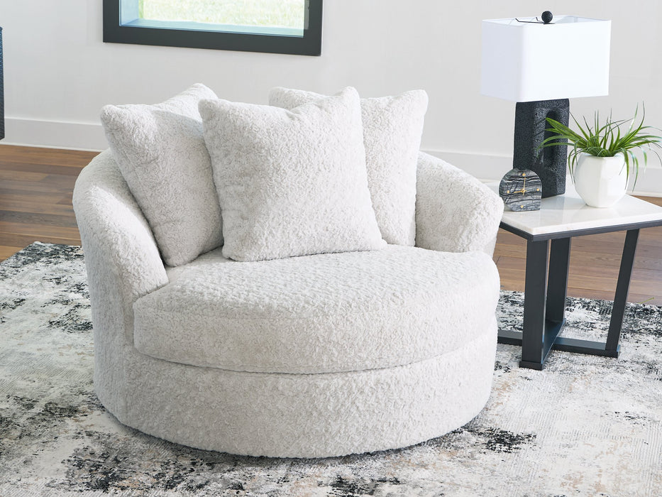 Cuddle Plush Oversized Swivel Accent Chair - Woo Town Furniture (Worcester,MA)