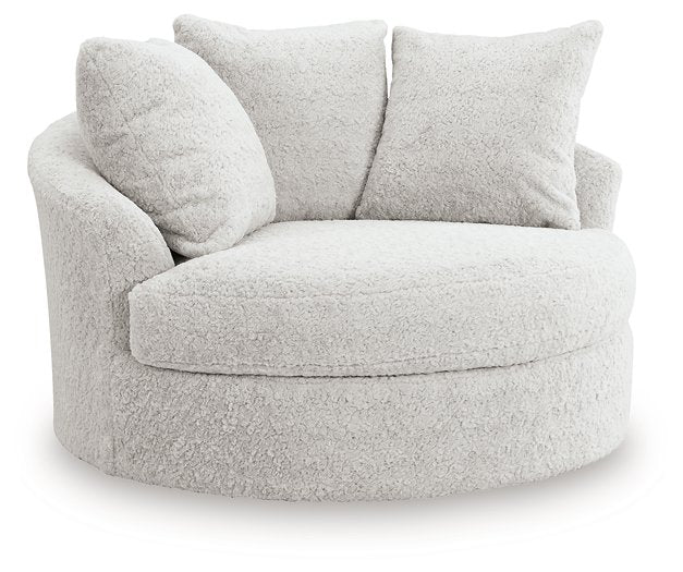 Cuddle Plush Oversized Swivel Accent Chair - Woo Town Furniture (Worcester,MA)