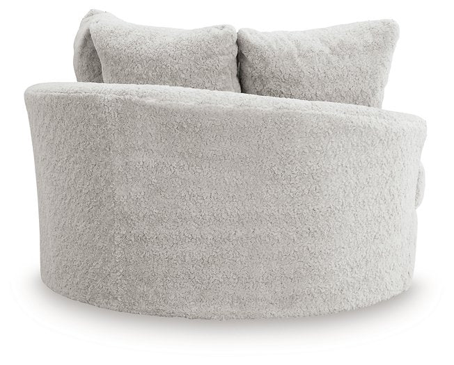 Cuddle Plush Oversized Swivel Accent Chair - Woo Town Furniture (Worcester,MA)