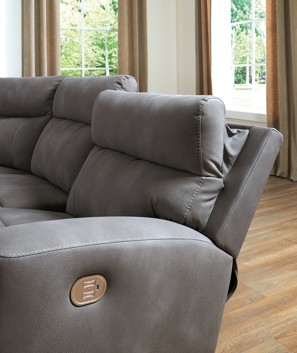 Next-Gen DuraPella Power Reclining Sectional - Woo Town Furniture (Worcester,MA)