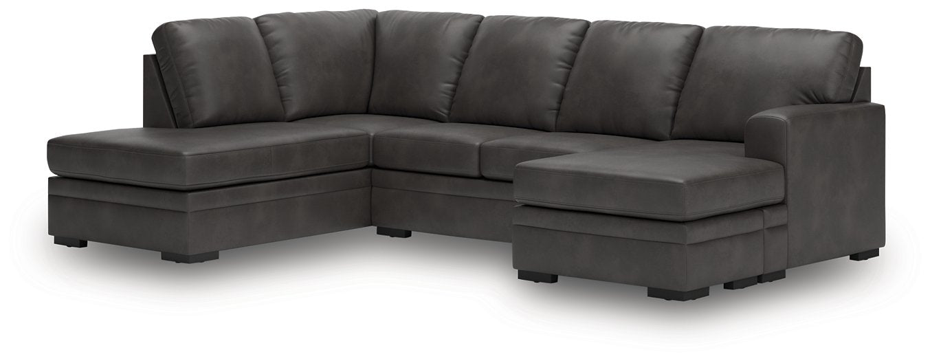 Lofton-Pike Sectional with Chaise - Woo Town Furniture (Worcester,MA)