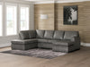 Lofton-Pike Sectional with Chaise - Woo Town Furniture (Worcester,MA)