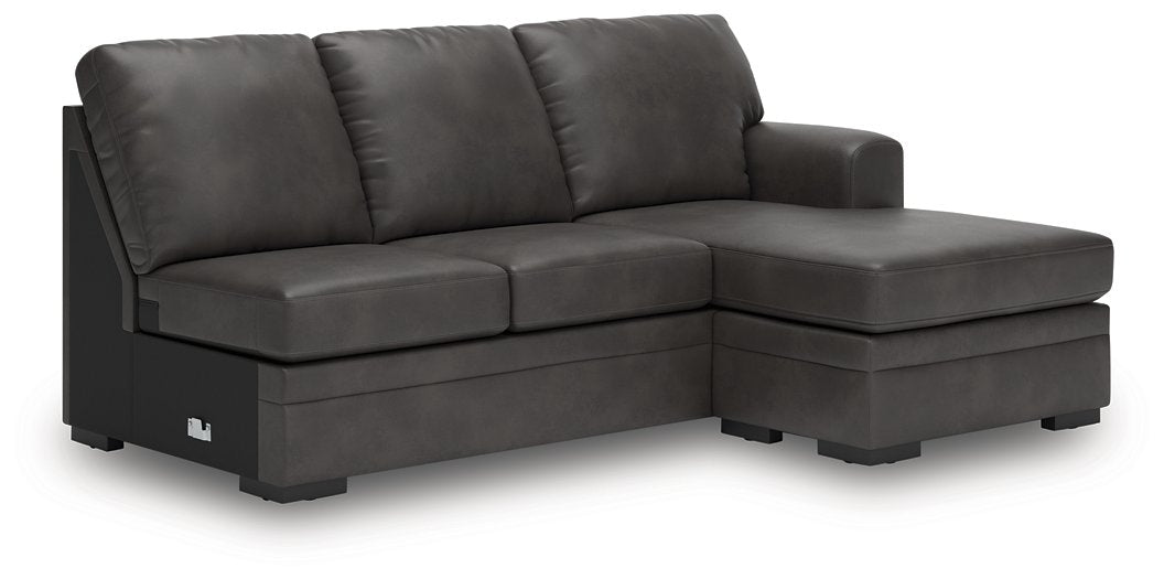 Lofton-Pike Sectional with Chaise - Woo Town Furniture (Worcester,MA)