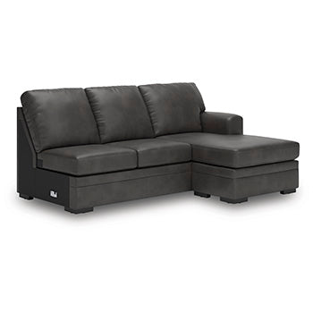 Lofton-Pike Sectional with Chaise - Woo Town Furniture (Worcester,MA)