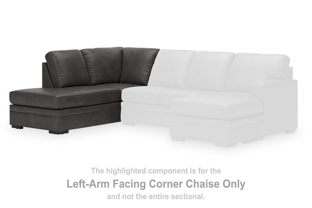 Lofton-Pike Sectional with Chaise - Woo Town Furniture (Worcester,MA)