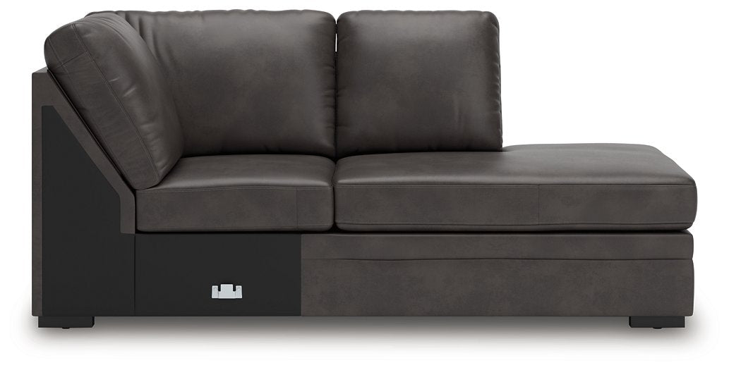 Lofton-Pike Sectional with Chaise - Woo Town Furniture (Worcester,MA)