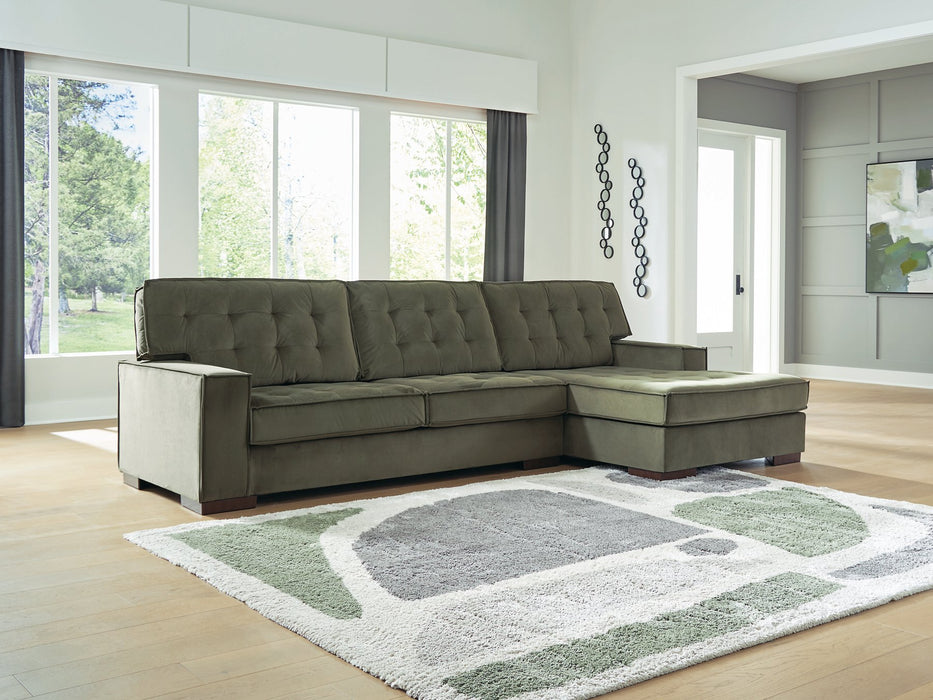 Caspian-Town Sectional with Chaise - Woo Town Furniture (Worcester,MA)