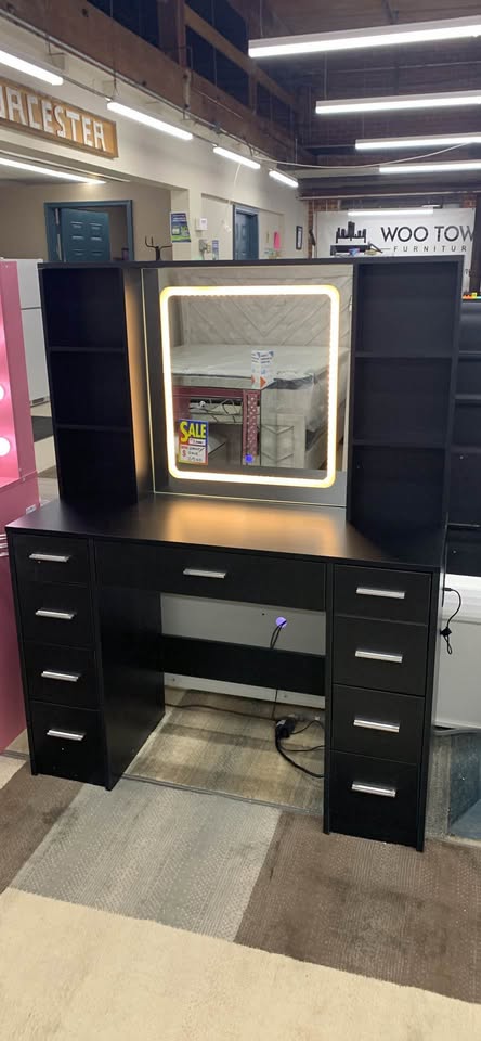 New Black Vanity - Woo Town Furniture (Worcester,MA)