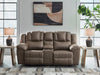 Lowilla Reclining Loveseat with Console - Woo Town Furniture (Worcester,MA)