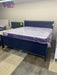 New Dark Blue King Sleigh Bed - Woo Town Furniture (Worcester,MA)