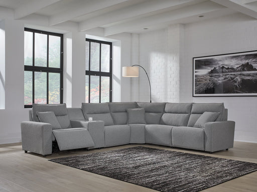 Modmax Reclining Sectional with Console - Woo Town Furniture (Worcester,MA)