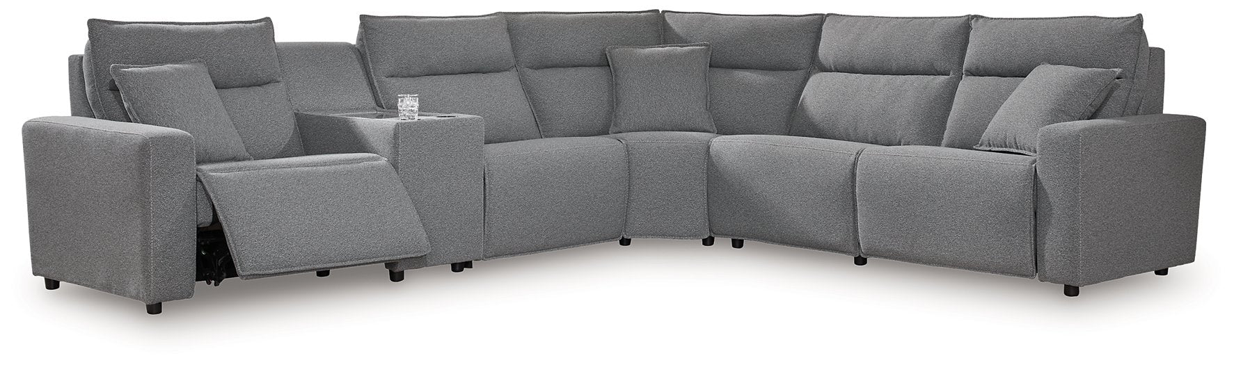 Modmax Reclining Sectional with Console - Woo Town Furniture (Worcester,MA)