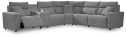 Modmax Reclining Sectional with Console - Woo Town Furniture (Worcester,MA)