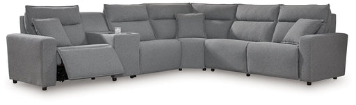 Modmax Reclining Sectional with Console - Woo Town Furniture (Worcester,MA)
